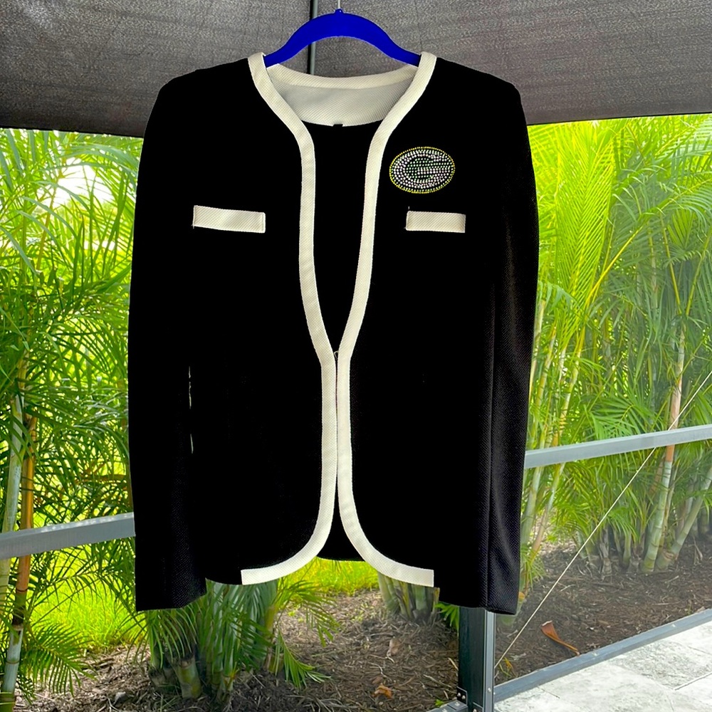 NFL Black and White Blazer Jacket